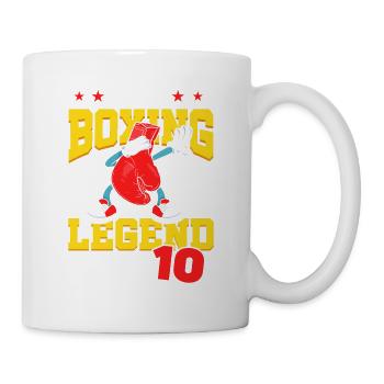 Diese Boxlegende Ist Jetzt 10 Sports Kid 10. - Tasse - Weiß - Rechts