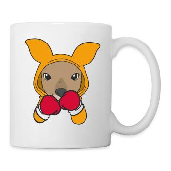 Kangaroo Boxer Martial Athlete Sparring Sport Boxing - Mug - white - Right