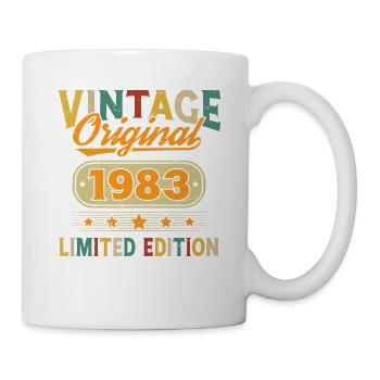 1983 Vintage Original 1983 Geburtstagsgeschenk - Tasse - Weiß - Rechts