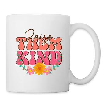 Élevez-les enfants - Mug blanc - blanc - Droite