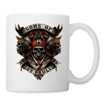 Hamburg Sons of St. Pauli 2023 - Biker - Tasse - Weiß - Rechts