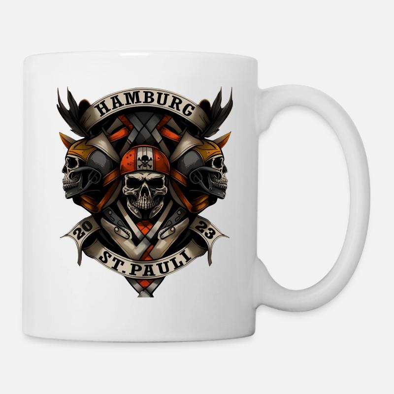 Hamburg St. Pauli 2023 - Biker - Tasse - Weiß