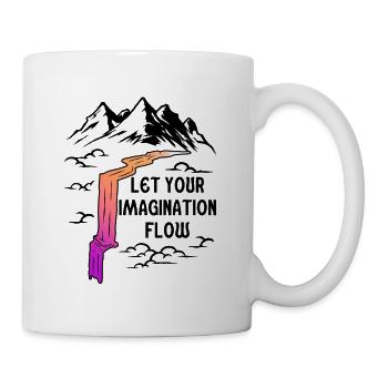 Space River Mountain Imagination - Tasse - Weiß - Rechts