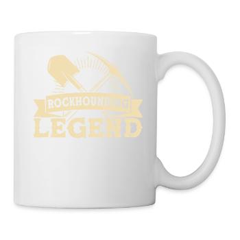 Geologist Rockhounding Legend Rockhounder - Mug - white - Right