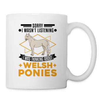 Cadeau de poney gallois - Mug blanc - blanc - Droite