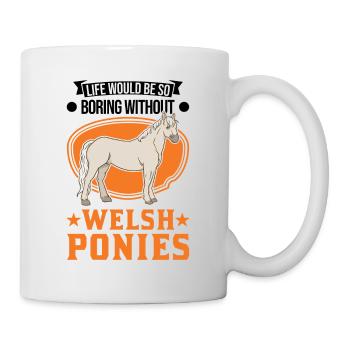 Cavalier de poney gallois - Mug blanc - blanc - Droite