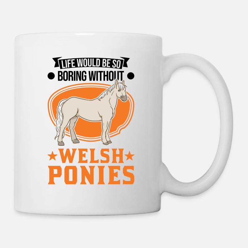 Welsh Pony Reiterin - Tasse - Weiß