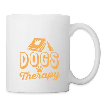 Camping and dogs are my therapy Camp RV Camp - Mug - white - Right