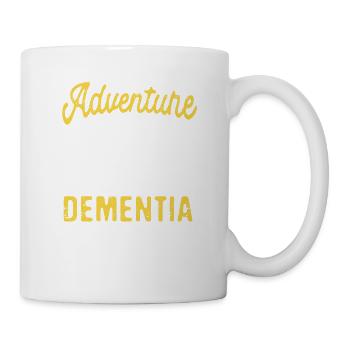 L’aventure avant la démence Escalade Randonnée Camping - Mug blanc - blanc - Droite