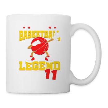 Diese Basketball-legende Ist Jetzt 11 Sports Kid - Tasse - Weiß - Rechts