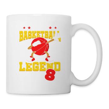 Diese Basketball-legende Ist Jetzt 8 Sports Kid - Tasse - Weiß - Rechts