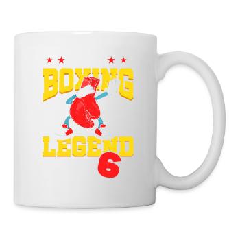 Diese Box-legende Ist Jetzt 6 Sport Kind 6. - Tasse - Weiß - Rechts