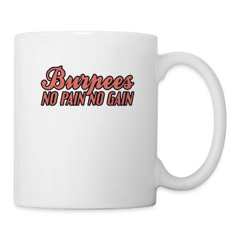 Burpees pas de douleur pas de gain - Mug blanc - blanc - Droite