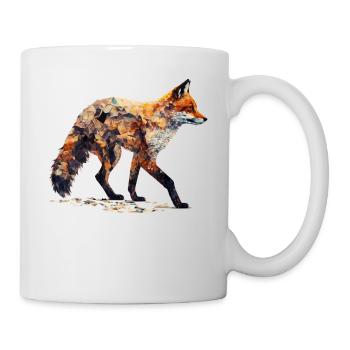 Fox Art Red Fox Gift Animal Foxes - Mug - white - Right
