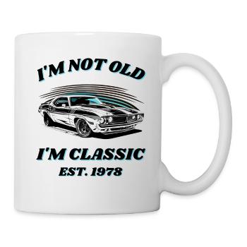 Born 1978 Classic since 1978 Muscle-Car Design - Mug - white - Right