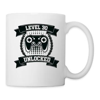 30th Birthday Gamer Gaming Level 30 Débloqué - Mug blanc - blanc - Droite
