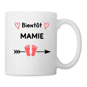 Bientôt mamie annonce grossesse mamie - Mug blanc - blanc - Droite