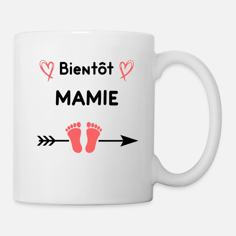 Bientôt mamie annonce grossesse mamie - Mug blanc - blanc