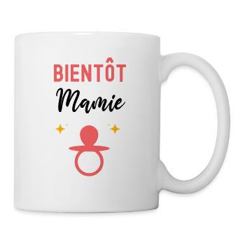 Bientôt mamie cadeau annonce grossesse mamie - Mug blanc - blanc - Droite