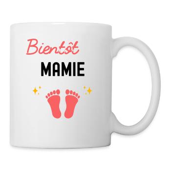Bientôt mamie cadeau naissance grossesse mamie - Mug blanc - blanc - Droite