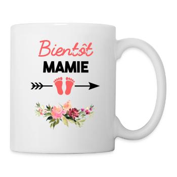 annonce grossesse pour Bientôt mamie - Mug blanc - blanc - Droite