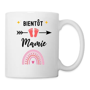 Bientôt mamie cadeau naissance - Mug blanc - blanc - Droite