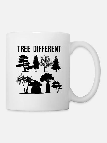 Tree Different - sei anders - sei du selbst - Tasse - Weiß