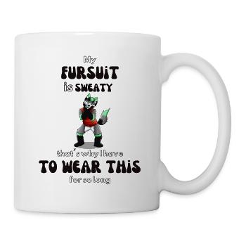 Stolz Werwolf Fell Fursona Fandom Niedlich Comic - Tasse - Weiß - Rechts