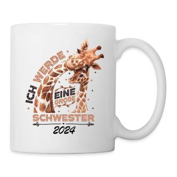 Ich Werde Eine Große Schwester 2024 - Tasse - Weiß - Rechts
