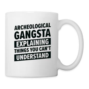 Archéologie Gangsta Histoire humaine - Mug blanc - blanc - Droite