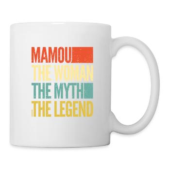 Mamou - the woman - the myth - the legend - Mamie - Mug blanc - blanc - Droite