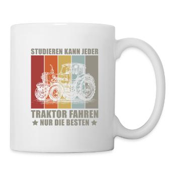Landwirt Bauer Farmer - Tasse - Weiß - Rechts