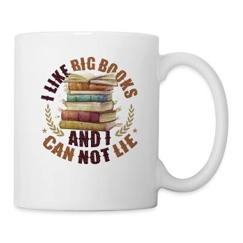 I like big books and I can't lie - Mug - white - Right