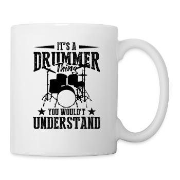 Drum Player - It’s A Drummer Thing You Would Not - Mug blanc - blanc - Droite