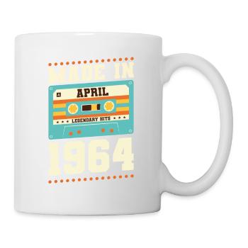 59th birthday April Born in 1964 Gift idea - Mug - white - Right