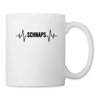 Schnaps Herzschlag - Tasse - Weiß - Rechts
