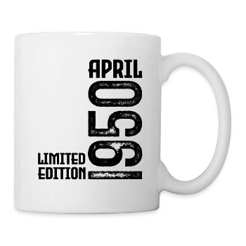 Gift April 1950. Birthday April 1950. April. - Mug - white - Right