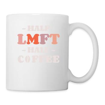 Moitié LMFT Moitié Café Mariage Et Famille - Mug blanc - blanc - Droite