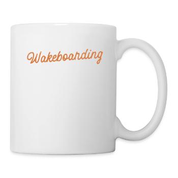 I'd Rather Be Wakeboarding Lustiger Wakeboarder - Tasse - Weiß - Rechts
