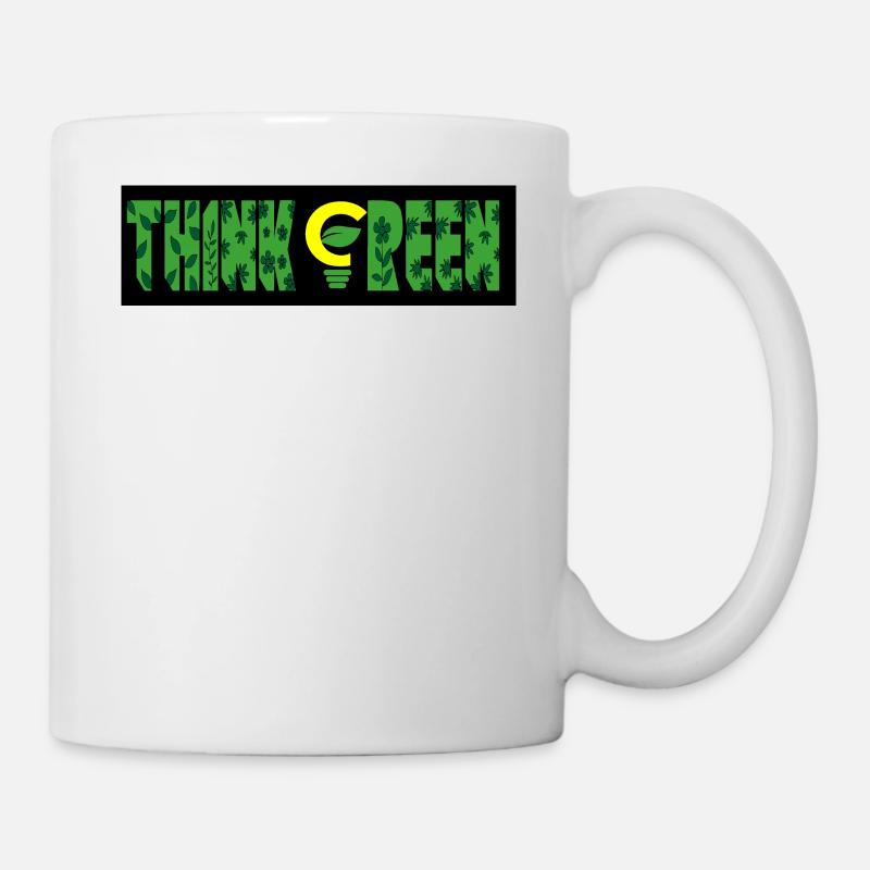 GreenScape Haven - Pensez vert - Mug blanc - blanc