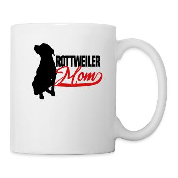 Rottweiler maman noire - Mug blanc - blanc - Droite