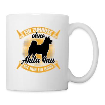 Akita Inu nur ein Haus japanischer Akita Inu - Tasse - Weiß - Rechts