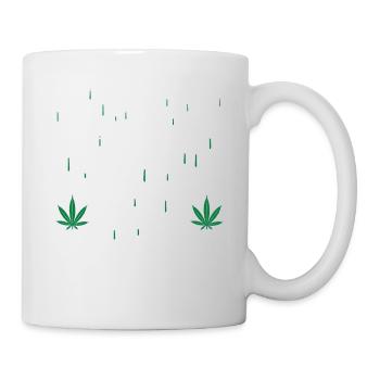 MARIHUANA SMOKE 420 CANNABIS WEED HANF DESIGN - Tasse - Weiß - Rechts