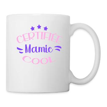 Certifiée Mamie Cool Cadeau Fête Des Grands-Mères - Mug blanc - blanc - Droite