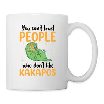 Kakapo do not trust flightless parrot Kakapo - Mug - white - Right