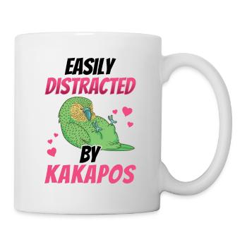 Kakapo distracts flightless parrot Kakapo - Mug - white - Right