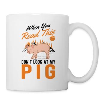 Pig Gift Farmer Pig - Mug - white - Right