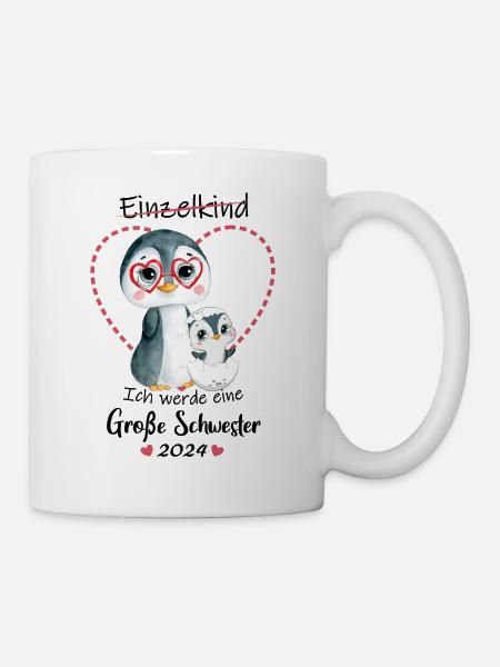 Ich Werde Eine Große Schwester 2024 - Tasse - Weiß