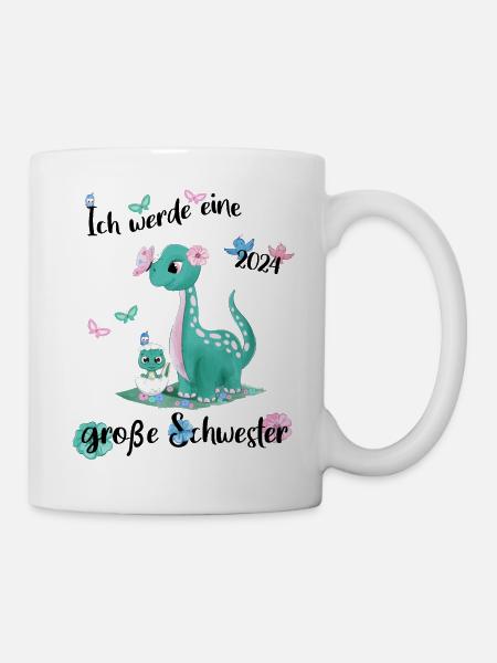 Ich Werde Eine Große Schwester 2024 - Tasse - Weiß