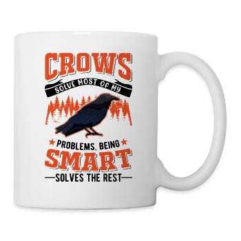 Crow Raven Crow Crow Husbandry Crow Breeder - Mug - white - Right